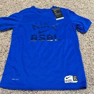 New with Tags Nike Royal Blue Dri-FIT BSBL Tee